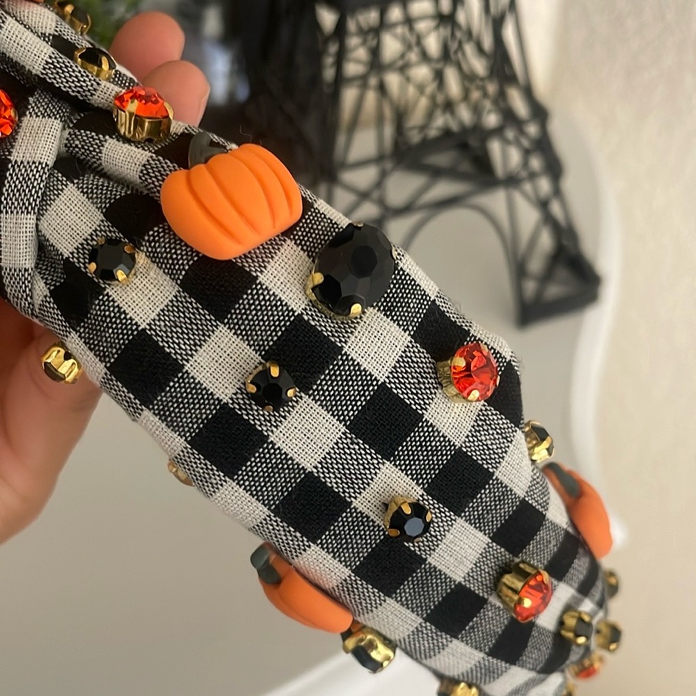 Piper K pumpkin headband